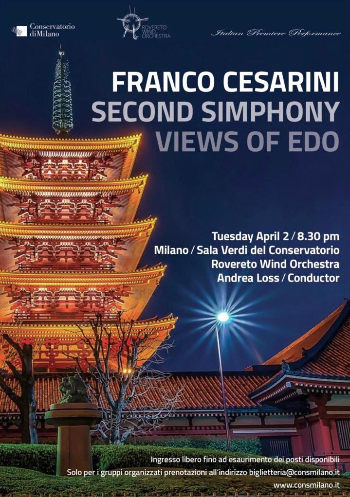 Symphony No. 2 "Views Of Edo" - Rovereto Wind Orchestra, Milano (Italy)