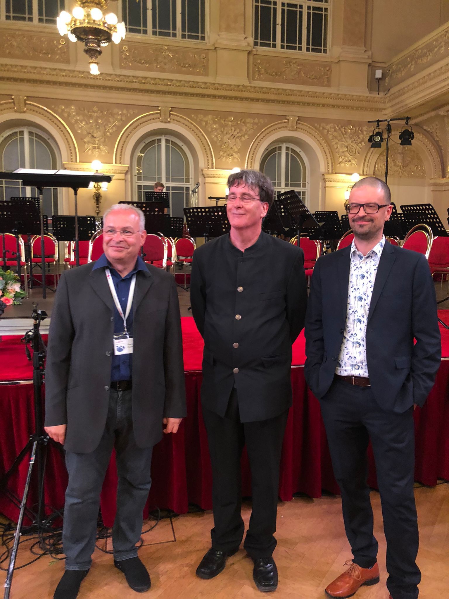 Franco Cesarini, Rolf Schumacher & Stephan Hodel at the WASBE Conference in Prague (Czech Republic), 22nd July 2022