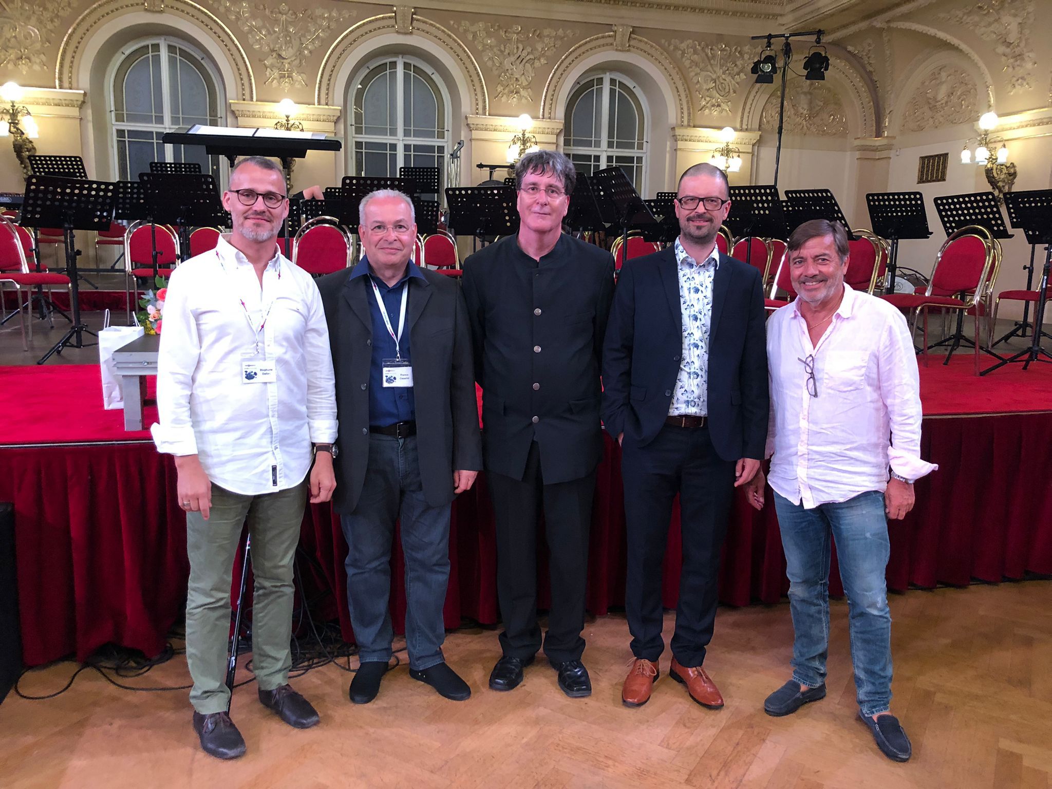 Franco Cesarini, Stéphane Delley, Rolf Schumacher, Stephan Hodel & Felix Hauswirth at the WASBE Conference in Prague (Czech Republic), 22nd July, 2022           at the WASBE Conference in Prague (Czech Republic), 19th-23rd July, 2022