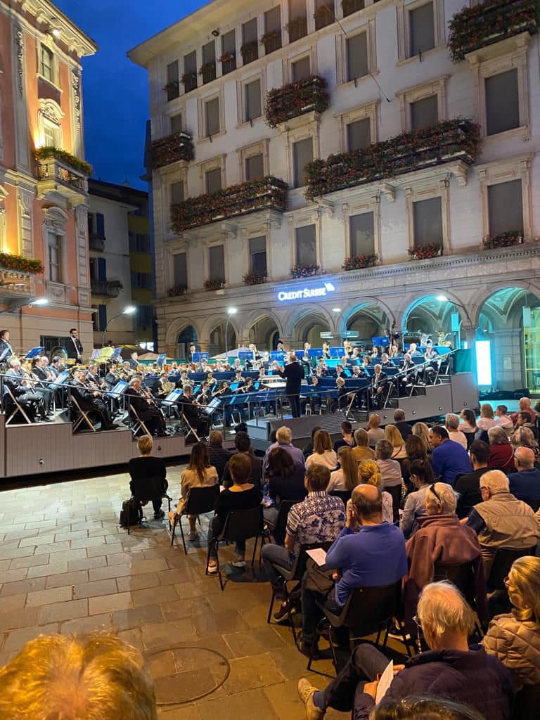 Ciivica Filarmonica di Lugano, June-Konzert, Piazza della Riforma, Lugano (Schweiz), 7. Juni 2023