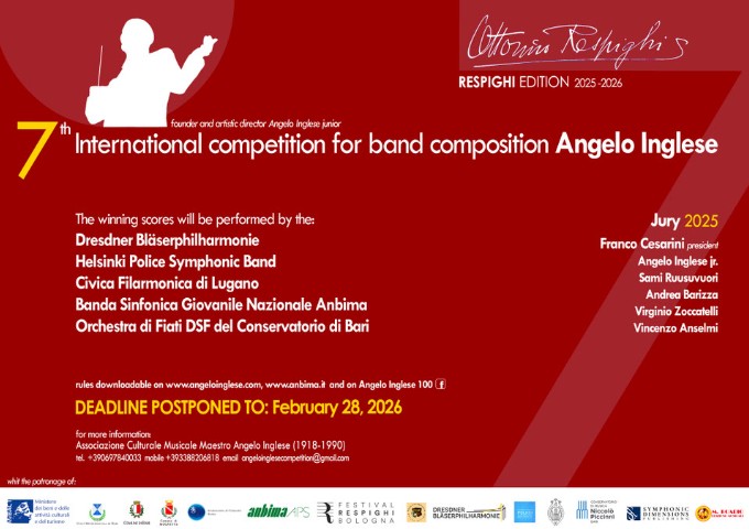 Franco Cesarini, president of the jury at the 7th International competition for band composition Angelo Inglese